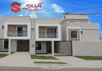 Sobrado duplex  c/ 105m² - 03 quartos sendo 01 suíte e sacada - c/ quintal  grande - 02 garagens - pinheirinho -   curitiba