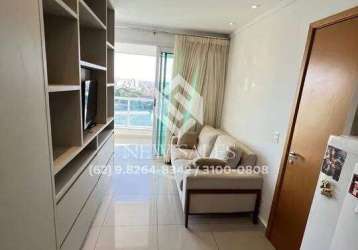 Apartamento em frente vaca brava 1 quarto andar alto mobilhado