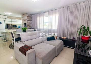 Apartamento com 3 dormitórios à venda, 101 m² por r$ 739.000,00 - vila nova - blumenau/sc