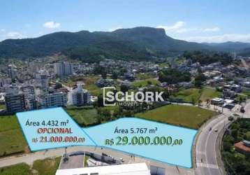 Terreno à venda, 5767 m² por r$ 29.000.000,00 - pagani - palhoça/sc