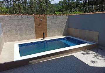 Casa com 3 quartos à venda no jequitibá, itanhaém , 72 m2 por r$ 349.000