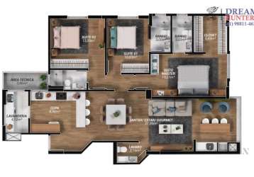 Apartamento com 3 quartos à venda na rua henrique max baggenstoss, 94, saguaçu, joinville por r$ 1.412.000