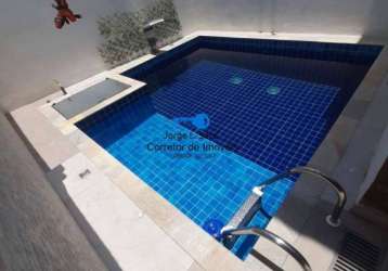 Sobrado 3 dormitórios 1 suíte 2 vagas coberta área gourmet e piscina !