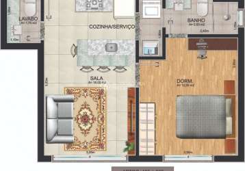 Apartamento com 1 quarto à venda na rua fernando cortez, 553, cristo redentor, porto alegre, 41 m2 por r$ 369.550