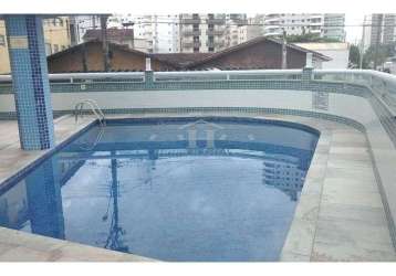 Apartamento 02 dormitorios com uma suite ,com piscina,vila caiçara praia grande -sp