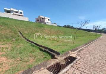 Terreno em condomínio fechado à venda na rua doutor bernardo beiguelman, 1, loteamento parque dos alecrins, campinas por r$ 550.000