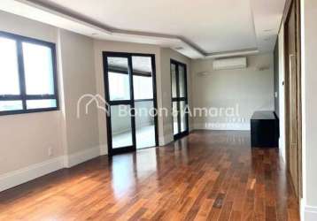 Apartamento com 3 quartos à venda na rua presidente wenceslau, 899, jardim das paineiras, campinas, 170 m2 por r$ 1.064.000