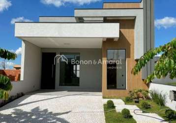 Casa em condomínio fechado com 3 quartos à venda na avenida luiz greco, 500, vila monte alegre, paulínia, 127 m2 por r$ 935.000