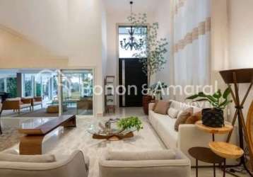 Casa em condomínio fechado com 4 quartos à venda na rua lucia ribeiro do valle nogueira, 827, sousas, campinas, 400 m2 por r$ 4.500.000