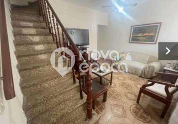 Casa em condomínio fechado com 3 quartos à venda na rua babilônia, tijuca, rio de janeiro, 160 m2 por r$ 850.000