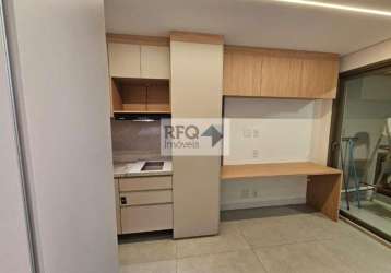 Apartamento com 1 quarto para alugar na avenida dos eucaliptos, indianópolis, são paulo, 29 m2 por r$ 4.200