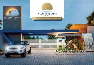 Lotes a partir de 1000 m2 - village dos lagos - santana paraiso - cod 533