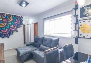 Cobertura com 2 dormitórios à venda, 98 m² por r$ 450.000,00 - jardim santo antônio - santo andré/sp