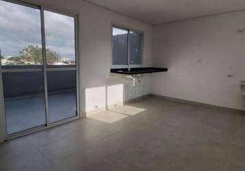 Cobertura com 2 dormitórios, 60 m² - venda por r$ 420.000,00 ou aluguel por r$ 3.070,00/mês - vila lucinda - santo andré/sp