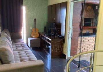 Cobertura com 3 dormitórios à venda, 103 m² por r$ 690.000,00 - casa branca - santo andré/sp