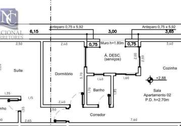 Cobertura com 2 dormitórios à venda, 104 m² por r$ 437.000,00 - vila humaitá - santo andré/sp