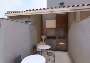 Cobertura com 2 quartos à venda na rua bela vista, --, jardim bela vista, santo andré por r$ 490.000