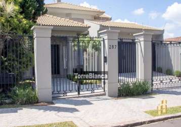 Linda casa de alto padrão 3 dormitórios à venda, 397 m² por r$ 2.650.000,00 - estrela - ponta gross