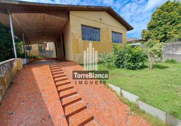 Casa com 3 dormitórios para alugar, 120 m² por r$ 900,00/mês - oficinas - ponta grossa/pr