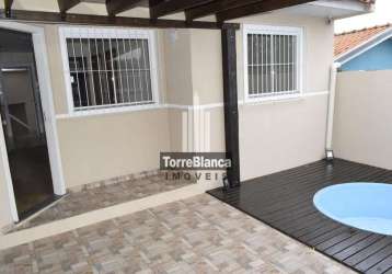 Casa à venda 2 quartos, 1 vaga, 87.23m², contorno, ponta grossa - pr