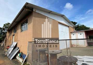 Barracão comercial disponível para aluguel: 517 m² por r$ 5.500/mês - chapada - ponta grossa/pr - e