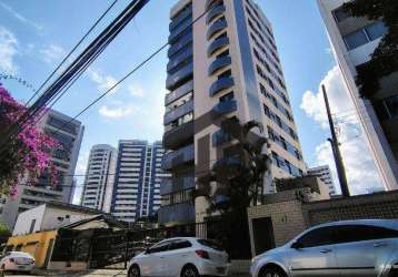 Apartamento de 145m² para alugar, com 4 quartos (3 suítes), localizado nas graças, recife - pernambuco.