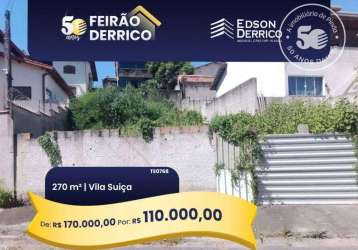 Terreno à venda, 270 m² por r$ 170.000,00 - vila suiça - pindamonhangaba/sp