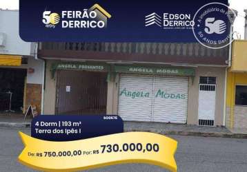 Sobrado com 4 dormitórios à venda, 192 m² por r$ 750.000,00 - conjunto habitacional terra dos ipês i (norte) - pindamonhangaba/sp