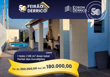 Salão à venda, 0 m² por r$ 200.000,00 - residencial e comercial portal dos eucaliptos - pindamonhangaba/sp