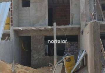 Sobrado em construção morro grande, freguesia do o, 2 dorms. 1 suite, 1 vaga, varanda terceiro piso