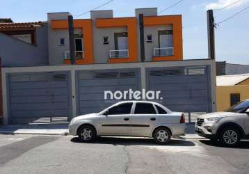 Sobrado novo a venda 3 dormitorios 3 vaga por apenas 500.000 no jd. santa adélia