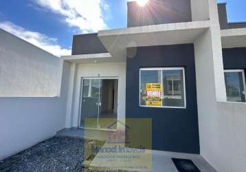 Casa com 2 quartos à venda na rua pien, 213, sertãozinho, matinhos, 40 m2 por r$ 199.000