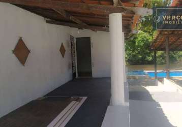 Casa com 3 dormitórios, 150 m² - venda por r$ 320.000,00 ou aluguel por r$ 1.820,83/ano - lagoa do banana - caucaia/ce