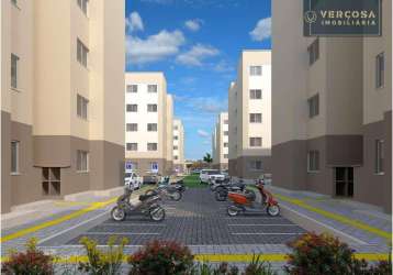 Apartamento com 2 dormitórios à venda, 45 m² por r$ 208.000,00 - messejana - fortaleza/ce