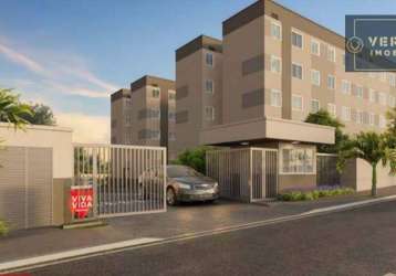 Apartamento com 2 quartos à venda, 38 m² por r$ 174.400 - marechal rondon (jurema) - caucaia/ce