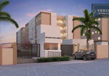 Apartamento com 2 dormitórios à venda, 38 m² por r$ 207.990,00 - mondubim - fortaleza/ce