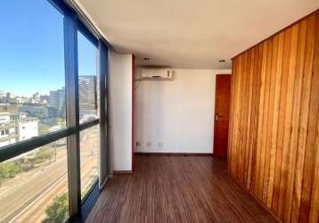 Sala comercial à venda na avenida érico veríssimo, 720, menino deus, porto alegre, 29 m2 por r$ 110.000