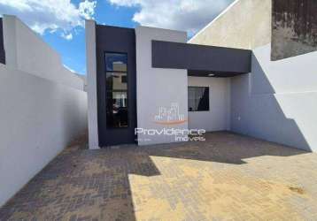 Casa com 3 dormitórios à venda, 75 m² por r$ 360.000,00 - nova cidade - cascavel/pr