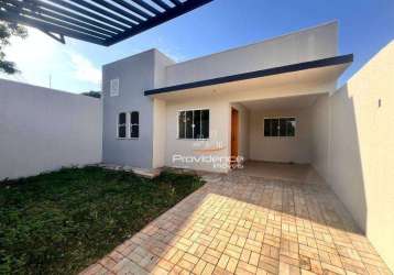 Casa com 2 dormitórios à venda, 62 m² por r$ 245.000,00 - esmeralda - cascavel/pr