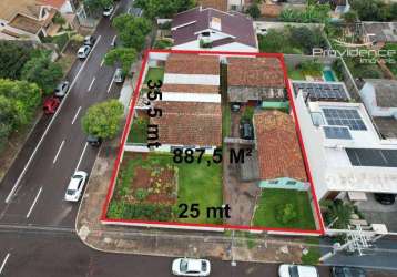 Terreno à venda, 887 m² por r$ 3.500.000,00 - centro - cascavel/pr