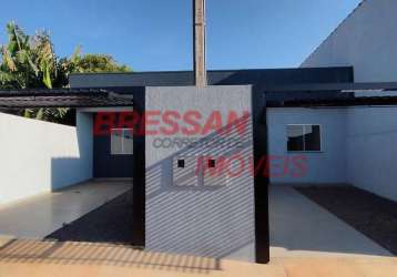 Vendo casa nova no brás madeira 60 m terreno de 125 m  em cascavel pr