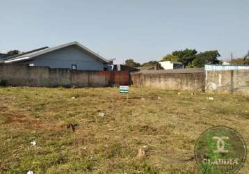 Terreno para venda em cascavel, santos dumont