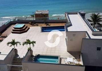 Cobertura com 2 dormitórios à venda, 163 m² por r$ 1.200.000,00 - prainha - arraial do cabo/rj