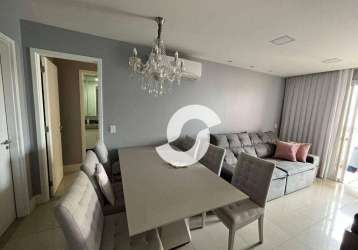 Apartamento com 1 dormitório à venda, 55 m² - icaraí - niterói/rj