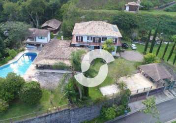 Casa, 1500 m² - venda por r$ 13.000.000,00 ou aluguel por r$ 18.250,00/mês - itaipava - petrópolis/rj