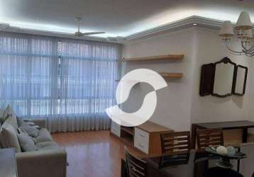 Apartamento com 3 dormitórios para alugar, 104 m² por r$ 5.898,51/mês - icaraí - niterói/rj