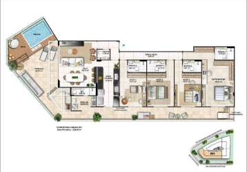 Cob. linear frente mar com 4 suites + 3 vagas, 239 m² - r$ 2.500.000 - charitas - niterói/rj