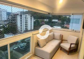 Apartamento à venda, 98 m² por r$ 930.000,00 - santa rosa - niterói/rj