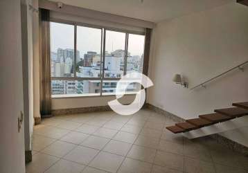 Cobertura com 2 dormitórios à venda, 83 m² por r$ 700.000,00 - icaraí - niterói/rj