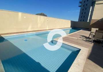 Apartamento com 3 dormitórios para alugar, 83 m² por r$ 3.291,59/ano - largo da batalha - niterói/rj